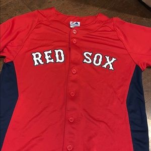 Boys Red Sox Majestic replica top